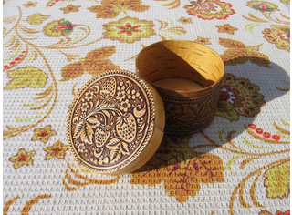 Шкатулка круглая