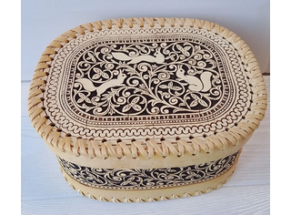 Шкатулка овальная 