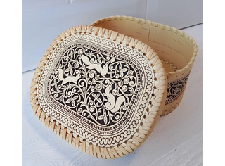 Шкатулка овальная 