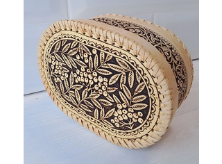 Шкатулка большая овальная 