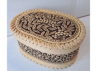 Шкатулка большая овальная 
