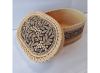 Шкатулка большая овальная 