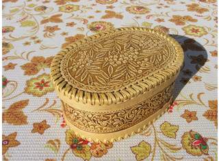 Шкатулка большая овальная 