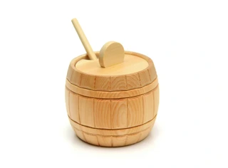 Бочонок из кедра большой с ложкой Арт.112039
