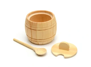 Бочонок из кедра большой с ложкой Арт.112039