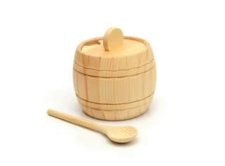 Бочонок из кедра большой с ложкой Арт.112039