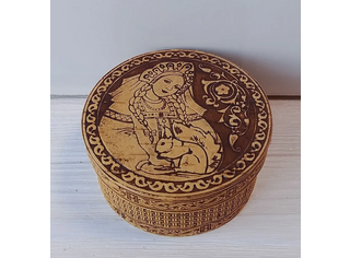 Шкатулка круглая 