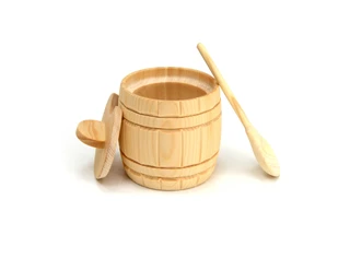 Бочонок из кедра с ложкой Арт.112017