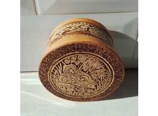 Шкатулка круглая 