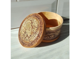 Шкатулка круглая 