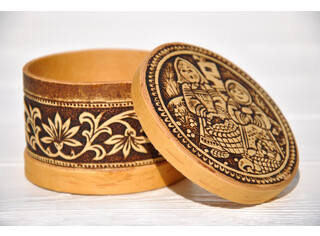 Шкатулка круглая 