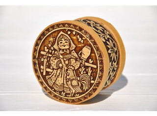 Шкатулка круглая 