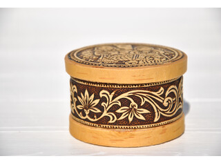 Шкатулка круглая 