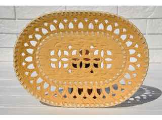 Кликните для увеличения изображения Тарелка резная овальная