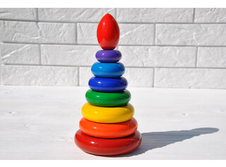 Кликните для увеличения изображения Пирамидка цветная Арт.103512