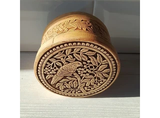 Шкатулка круглая 