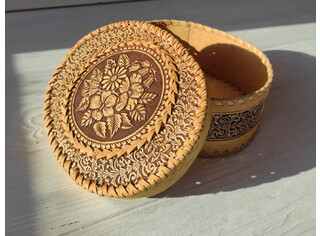 Шкатулка большая овальная 