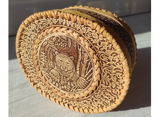 Шкатулка большая овальная 