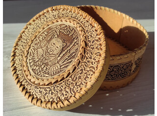 Шкатулка большая овальная 