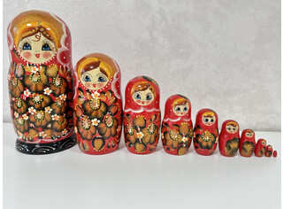 Матрешка 10 кукол 