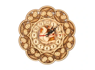 Часы резные 