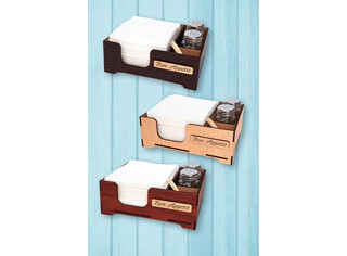 Салфетница + специи стекло Арт.103804