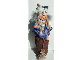 Баба Яга средняя в ступе Арт.103820