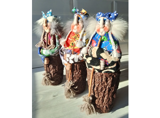 Баба Яга средняя в ступе Арт.103820