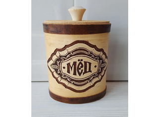 Туес медовый овальный Д8 