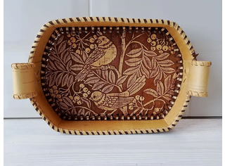 Сухарница с ручками овальная 