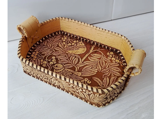 Сухарница с ручками овальная 