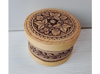 Шкатулка круглая 