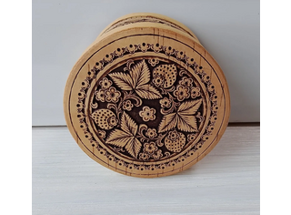 Шкатулка круглая 