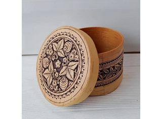 Шкатулка круглая 