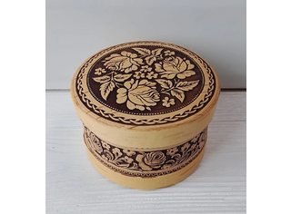 Шкатулка круглая 