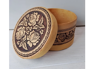 Шкатулка круглая 