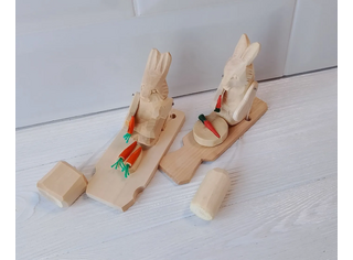 Игрушка Зайчик с морковкой Арт.103910
