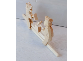 Игрушка Мужичок и медведь Арт.103933