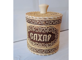Туес шитый 