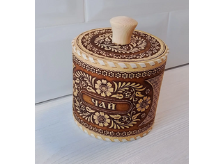 Туес шитый 