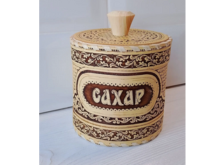 Туес шитый 