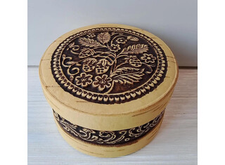 Шкатулка круглая 