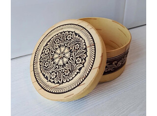Шкатулка круглая 