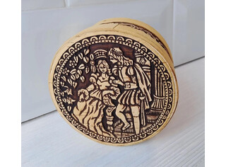 Шкатулка круглая 