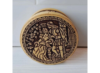 Шкатулка круглая 