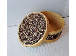 Шкатулка круглая 