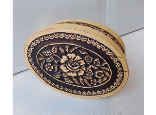 Шкатулка овальная 
