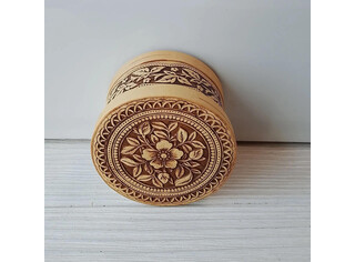 Шкатулка круглая 