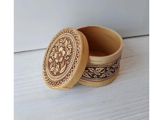 Шкатулка круглая 