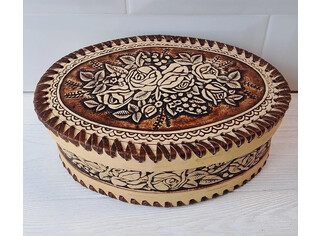 Шкатулка большая овальная 